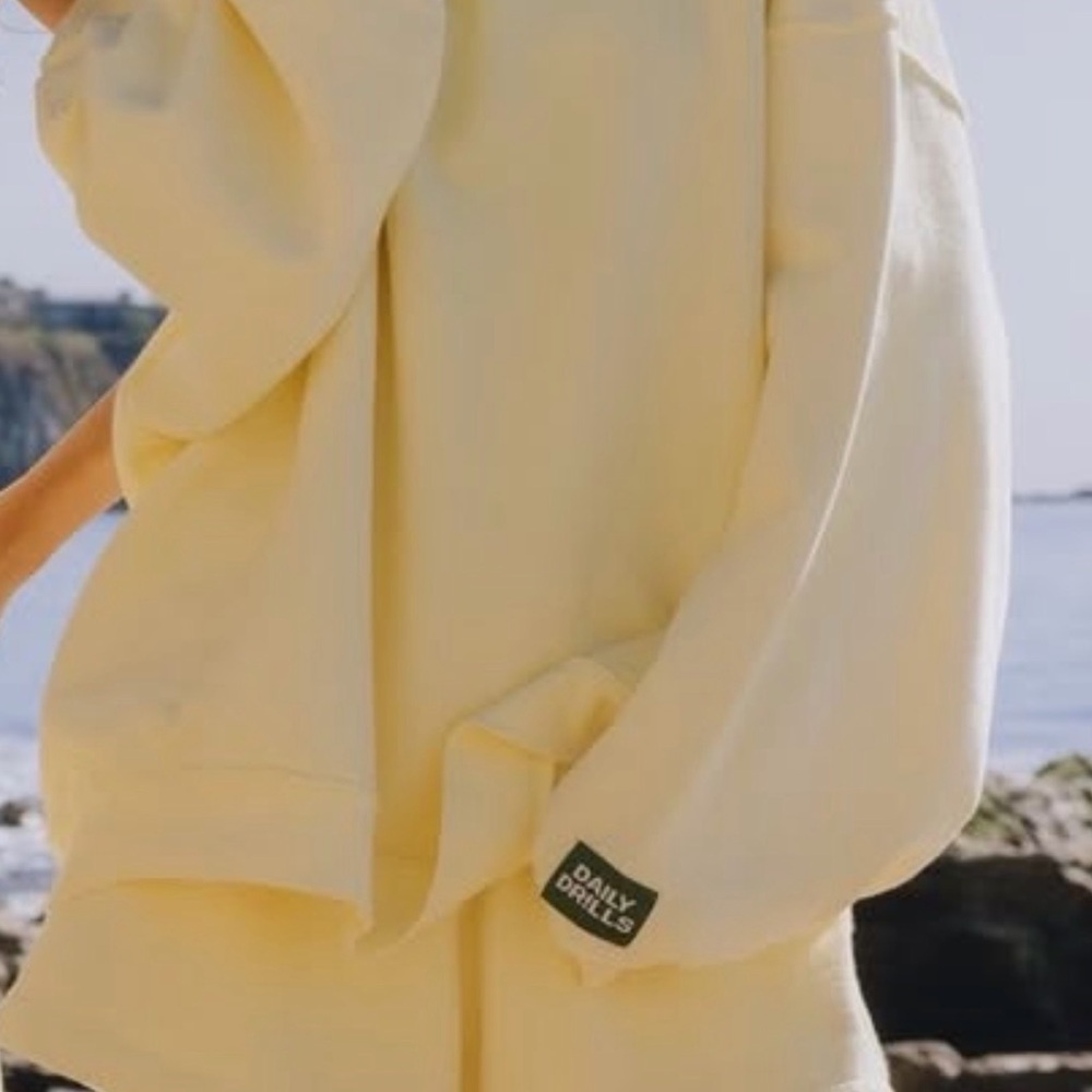 Daily Drills yellow crewneck
